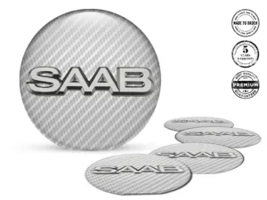 Saab Adesivi su Ruote Loghi Cupola Resina Emblemi